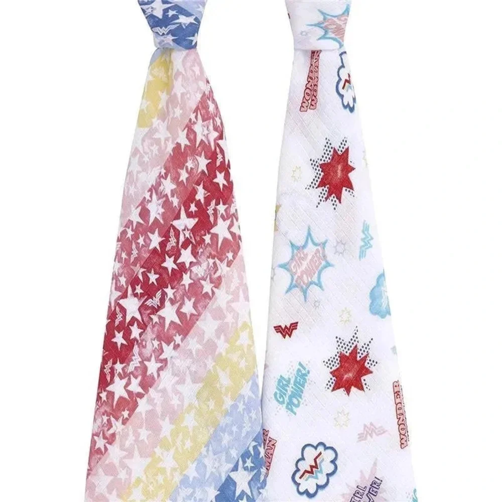 ADEN+ANAIS - 2 PK WONDER WOMAN  baby swaddle blankets